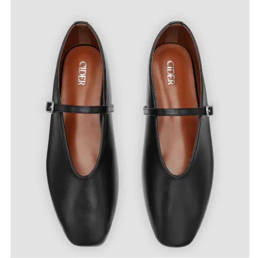 Cider Mary Jane Ballerina Flats